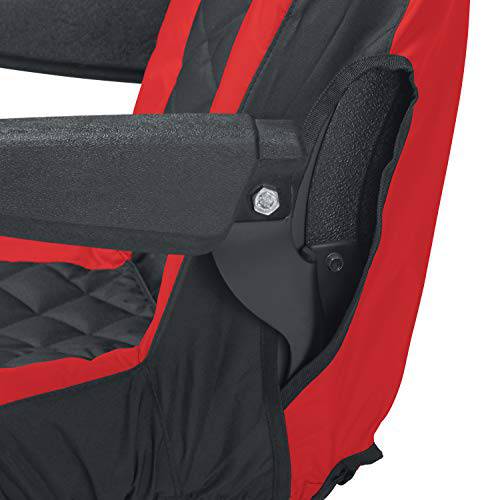 Craftsman Riding Lawn Mower Seat Cover, Medium , black/red - Grill Parts America