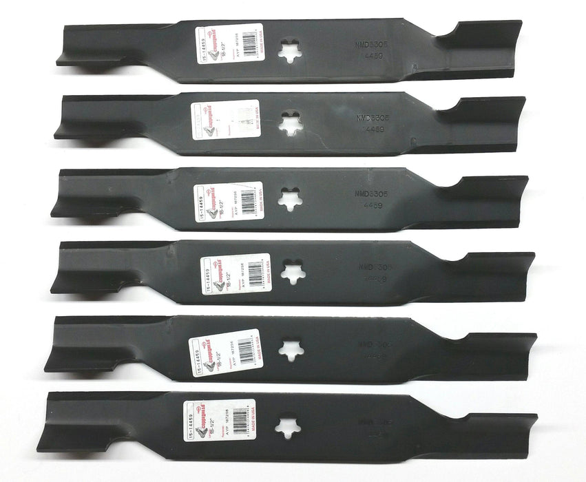 Craftsman Set of 6, High Lift Blades Replaces 187254, 187256, 532187254, 532187256 Poulan Husqvarna - Grill Parts America