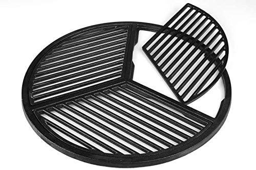 Cast Iron Modular Grate, Pre Seasoned, Fits 18.5" Grills and Large Big Green Eggs - Grill Parts America