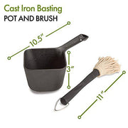 Cuisinart CBP-300 Cast Iron Basting Pot and Brush-for Grilling - Grill Parts America