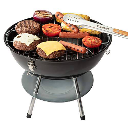 Cuisinart CCG-216 Portable Charcoal Grill, 16", Black - Grill Parts America