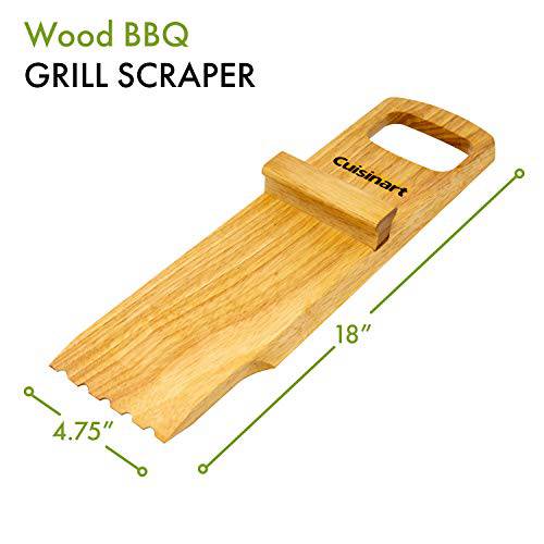 Cuisinart CCB-1143 BBQ Wood Scraper Grill Cleaning, Solid Beechwood - Grill Parts America