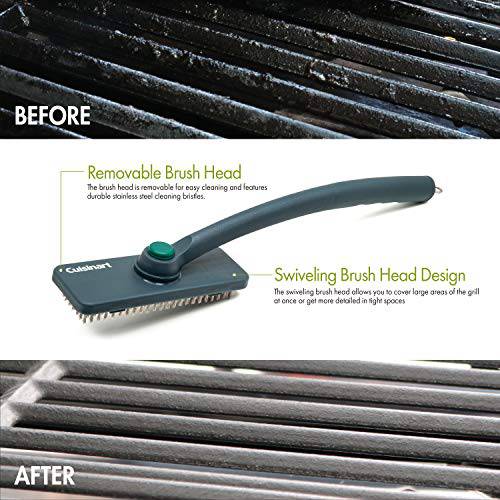 Cuisinart CCB-390 Swivel Head Grill Cleaning Brush, Royal Blue - Grill Parts America