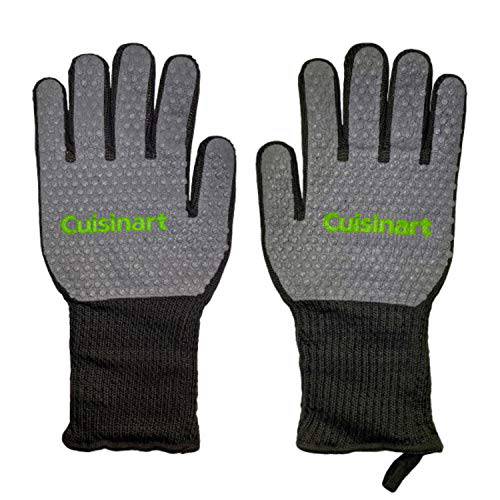 Cuisinart CGM-200 Full Coverage Heat Resistant Grill Gloves, Black - Grill Parts America