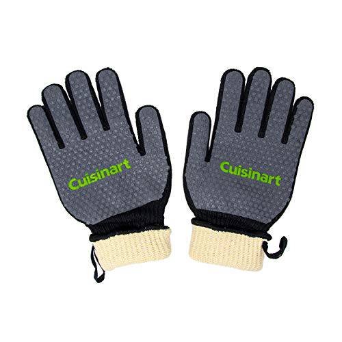 Cuisinart CGM-200 Full Coverage Heat Resistant Grill Gloves, Black - Grill Parts America
