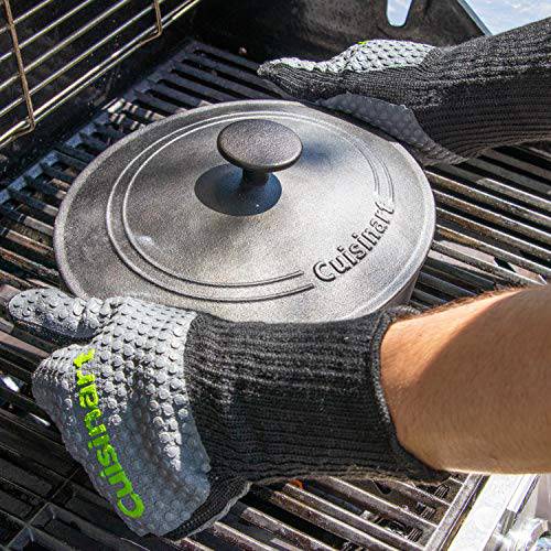Cuisinart CGM-200 Full Coverage Heat Resistant Grill Gloves, Black - Grill Parts America