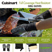 Cuisinart CGM-200 Full Coverage Heat Resistant Grill Gloves, Black - Grill Parts America