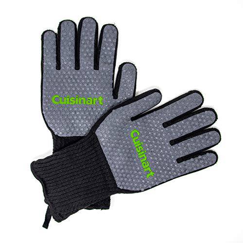 Cuisinart CGM-200 Full Coverage Heat Resistant Grill Gloves, Black - Grill Parts America