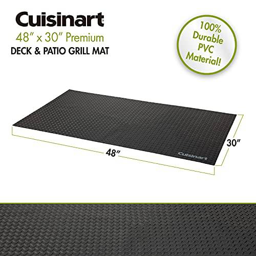 Cuisinart CGMT-140 Premium Deck & Patio Grill Mat, Black - Grill Parts America