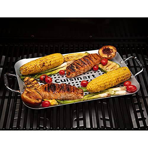 Cuisinart CNP-650 Non-Stick Rectangular Grill Topper, Stainless Steel - Grill Parts America