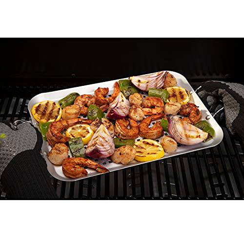 Cuisinart CNP-650 Non-Stick Rectangular Grill Topper, Stainless Steel - Grill Parts America