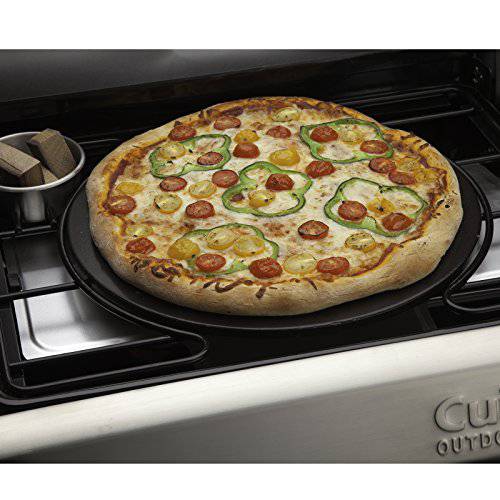 Cuisinart CPS-113 Alfrescamore Ceramic Glazed Cordierite Pizza Stone, Black - Grill Parts America