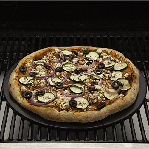 Cuisinart CPS-113 Alfrescamore Ceramic Glazed Cordierite Pizza Stone, Black - Grill Parts America
