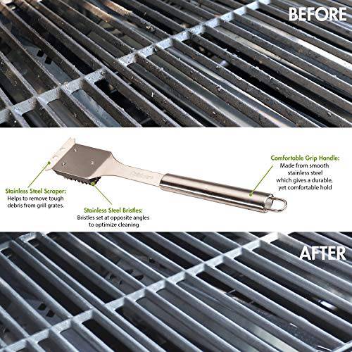 Cuisinart Grill Cleaning Brush, CCB-5014, Stainless Steel - Grill Parts America