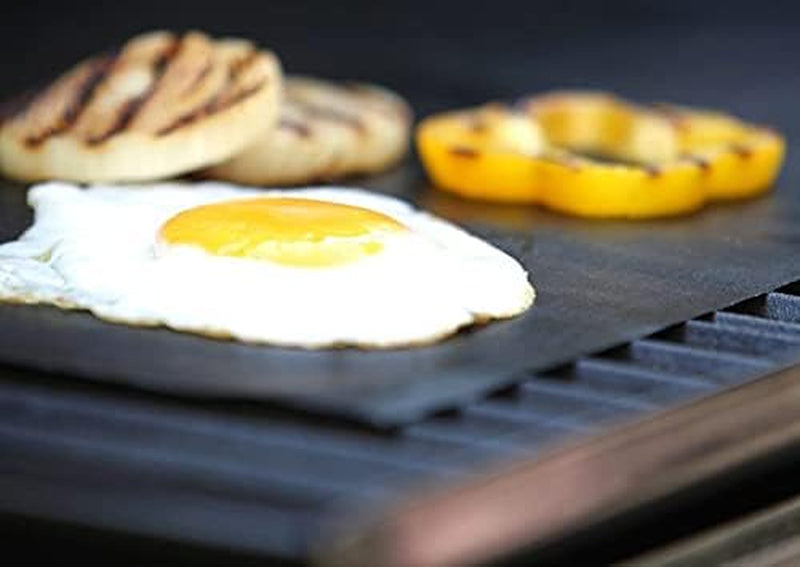 100% Non-Stick BBQ Grill Mat, 5 Pieces, Temperature Resistant -100F to +500F, Reusable and Dishwasher Safe