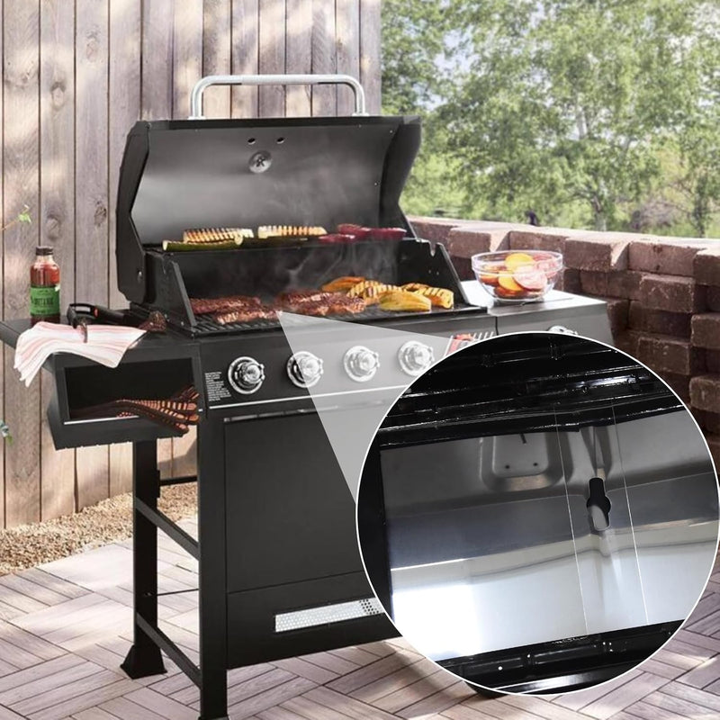Grease Tray with Catch Pan for Nexgrill, Dyna Glo, Kenmore, BHG, Expert, Backyard Grill, Uniflame, BBQ Pro, BBQ Grillware Grill Replacement Parts, Adjustable 18''-24'' Gas Grill Drip Pan.