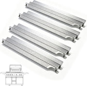 Heat Plate Shield Stainless Steel Gas Burner Cover Grill Replacement Parts for Viking VGBQ 30 in T Series, VGBQ 41 in T Series, VGBQ 53 in T Series, VGBQ30, VGBQ41, VGBQ53, 4 Pack Flame Tamers
