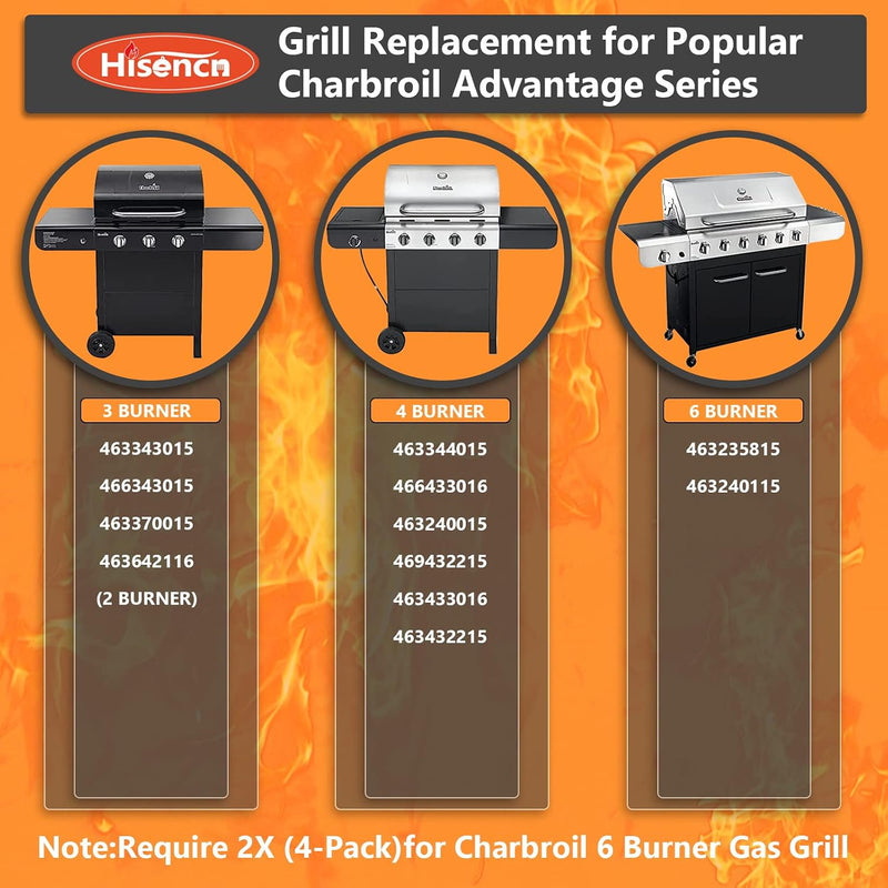 Heat Plates for Char-Broil Advantage 463344015 463432215