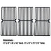 Direct store Parts DC118 Polished Porcelain Coated Cast Iron Cooking Grid Replacement Brinkmann - Grill Parts America
