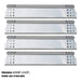 Direct store Parts DP130 (4-pack) Stainless Steel Heat Shield Nexgrill - Grill Parts America