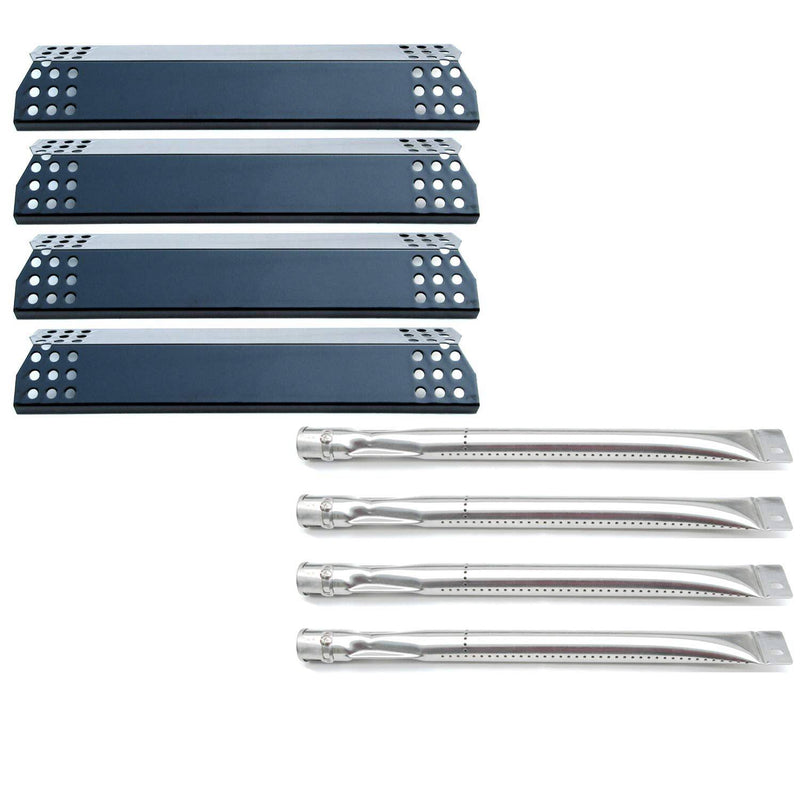 Direct Store Parts Kit DG142 Nexgrill (Stainless Steel Burner + Porcelain Steel Heat Plate) - Grill Parts America