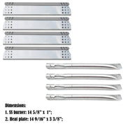 Direct Store Parts Kit DG143 Replacement,Nexgrill (Stainless Steel Burner + Stainless Steel Heat Plate) - Grill Parts America