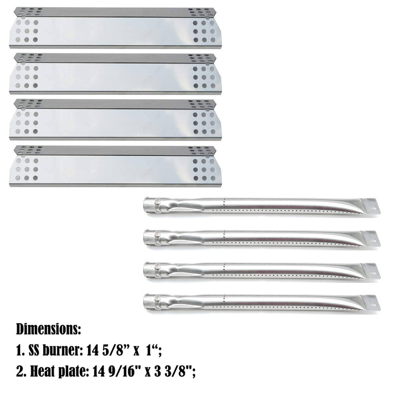 Direct Store Parts Kit DG143 Replacement,Nexgrill (Stainless Steel Burner + Stainless Steel Heat Plate) - Grill Parts America