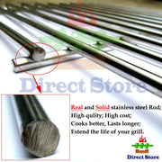 Direct Store Parts Kit (Stainless Steel Burner + Stainless Steel Heat Plate + Solid Stainless Steel Cooking Grid) - Grill Parts America