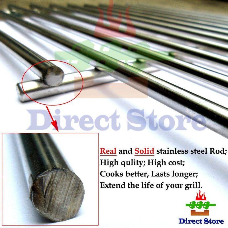 Direct Store Parts Kit (Stainless Steel Burner + Stainless Steel Heat Plate + Solid Stainless Steel Cooking Grid) - Grill Parts America