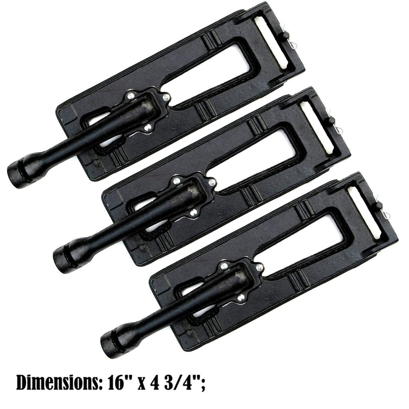 Direct Store Parts DB104 (3-Pack) Cast Iron Burner Replacement Members Mark, Sam's Club, Bakers and Chefs, Grand Hall, Gas Grill - Grill Parts America
