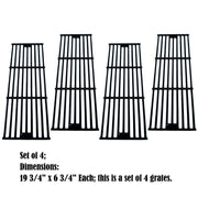 Direct Store Parts DC114 (4-Pack) Polished Porcelain Coated Cast Iron Cooking Grid Replacement Chargriller, King Griller Gas Grill (4) - Grill Parts America