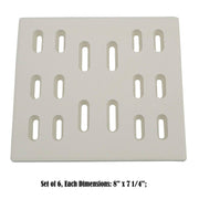 Direct store Parts DF101 (6PACK) Replacement Ceramic Radiant Flame Tamer - Grill Parts America