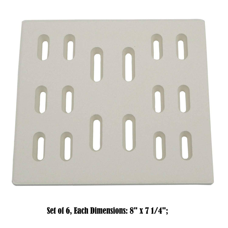 Direct store Parts DF101 (6PACK) Replacement Ceramic Radiant Flame Tamer - Grill Parts America