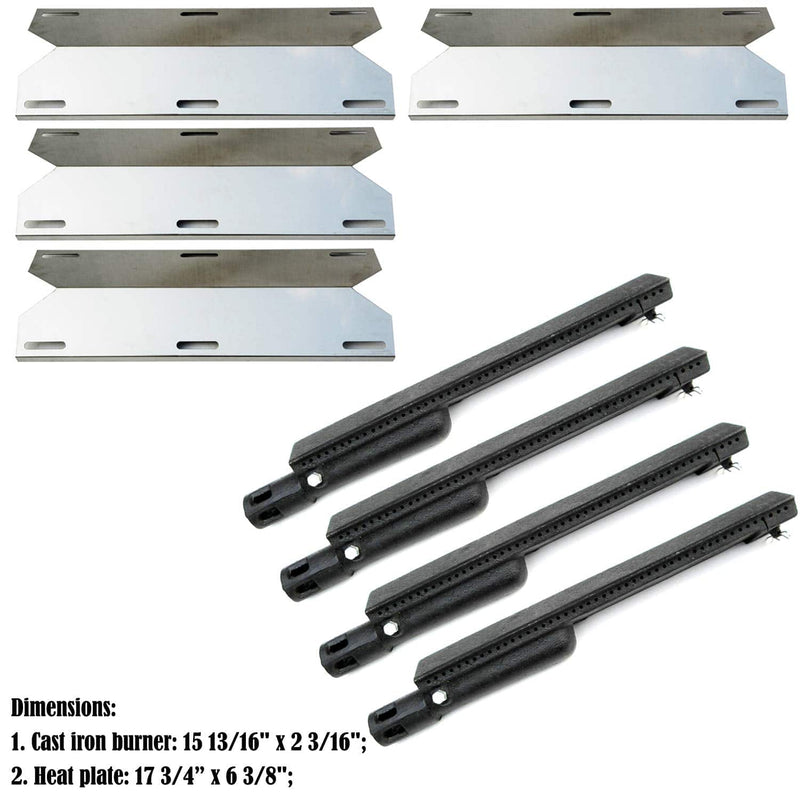 Direct store Parts Kit DG224 Replacement Jenn Air Gas Grill Repair Kit Gas Grill Burner and Heat Plate- 4 Pack - Grill Parts America