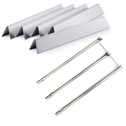 Direct store Parts Kit DG230 Replacement Weber Genesis Silver/Gold B&C, Spirit 700 Grill Burner & Heat Plate (SS Burner + SS Heat Plates) - Grill Parts America