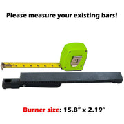 Uniflasy Cast Iron Grill Burner Replacement Parts for Jenn-Air 720-0061, 720-0061-LP, 720-0163, 720-0062-LP, Glen Canyon 720-0026 Model Grills - Grill Parts America