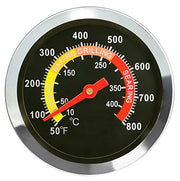 DOZYANT BBQ Barbecue Charcoal Grill Pit Wood Smoker Temperature Gauge Grill Pit Thermometer Fahrenheit for Barbecue Meat Cooking Beef Pork Lamb - Grill Parts America