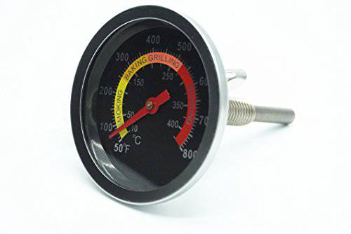 DOZYANT BBQ Barbecue Charcoal Grill Pit Wood Smoker Temperature Gauge Grill Pit Thermometer Fahrenheit for Barbecue Meat Cooking Beef Pork Lamb - Grill Parts America
