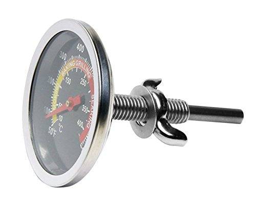 DOZYANT BBQ Barbecue Charcoal Grill Pit Wood Smoker Temperature Gauge Grill Pit Thermometer Fahrenheit for Barbecue Meat Cooking Beef Pork Lamb - Grill Parts America