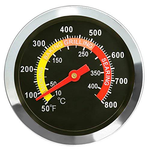 DOZYANT BBQ Barbecue Charcoal Grill Pit Wood Smoker Temperature Gauge Grill Pit Thermometer Fahrenheit for Barbecue Meat Cooking Beef Pork Lamb - Grill Parts America
