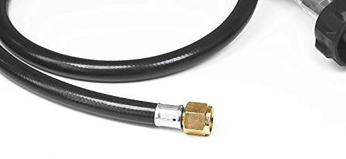 5 ft 0-20 PSI Adjustable High Pressure Propane Regulator with Hose - Grill Parts America