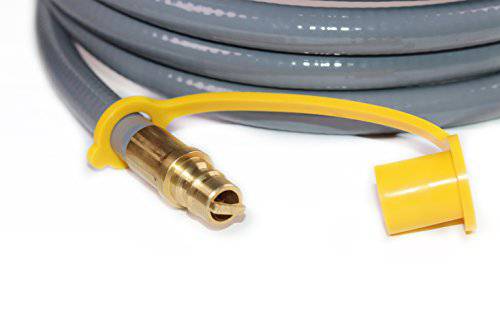DOZYANT 12 Feet 3/8 inch ID Natural Gas Grill Hose with Quick Connect Propane Gas Hose Assembly - Grill Parts America