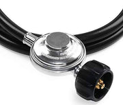 DOZYANT 12 Feet Quick Connect Propane Hose with Regulator Replacement for Olympian 5100, 5500 RV Grill Parts and Other Low Pressure LP Gas Grill, Heater, 1/4" Female Quick Connect Adapter x Acme Nut - Grill Parts America