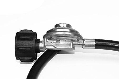 DOZYANT 2 Foot Propane Regulator and Hose QCC1 Hose and Regulator for Most LP Gas Grills 3/8" Female Flare Nut - Grill Parts America