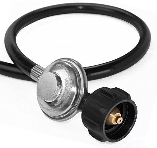 DOZYANT 2 Foot Propane Regulator and Hose QCC1 Hose and Regulator for Most LP Gas Grills 3/8" Female Flare Nut - Grill Parts America