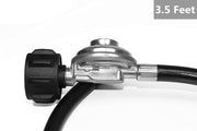DOZYANT 3.5 Feet Propane Regulator and Hose Universal Grill Regulator Replacement Parts, QCC1 Hose and Regulator for Most LP Gas Grill, Heater and Fire Pit Table - Grill Parts America