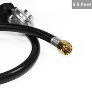 DOZYANT 3.5 Feet Propane Regulator and Hose Universal Grill Regulator Replacement Parts, QCC1 Hose and Regulator for Most LP Gas Grill, Heater and Fire Pit Table - Grill Parts America