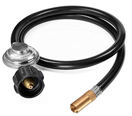 DOZYANT 6 Feet Propane Regulator and Hose for Blackstone 17inch and 22inch Table Top Griddle, Replacement Parts Connect to Large Propane Tank - Grill Parts America