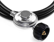 DOZYANT 6 Feet Quick Connect Propane Hose with Regulator Replacement for Olympian 5100, 5500 RV Grill Parts and Other Low Pressure LP Gas Grill, Heater, 1/4" Female Quick Connect Adapter x Acme Nut - Grill Parts America