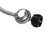 DOZYANT SS 2 Feet Universal QCC1 Low Pressure Propane Regulator Replacement with Stainless Steel Braided Hose - Grill Parts America